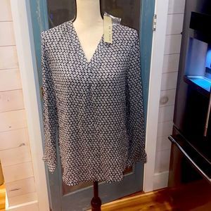 Brina & Em high low button down tunic